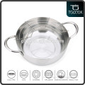 Stainless steel 28cm cooking pot with spring and sauce pan with factory price